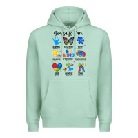 Seafoam god says i am autism Premium Hoodie - JahusDesignShop