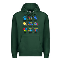 Sports Green god says i am autism Premium Hoodie - JahusDesignShop
