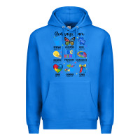 True Royal god says i am autism Premium Hoodie - JahusDesignShop