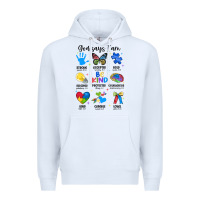 White god says i am autism Premium Hoodie - JahusDesignShop