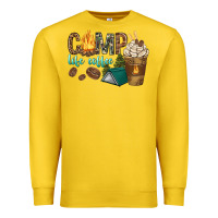 Lemon camp life coffee with coffee cup Premium Sweatshirt - texasbilliewilder
