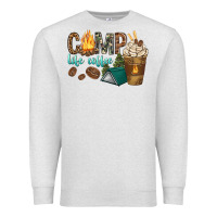 Camp Life Coffee With Coffee Cup Premium Sweatshirt | Teevron