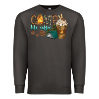 Smoke camp life coffee with coffee cup Premium Sweatshirt - texasbilliewilder