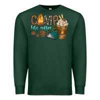 Sports Green camp life coffee with coffee cup Premium Sweatshirt - texasbilliewilder