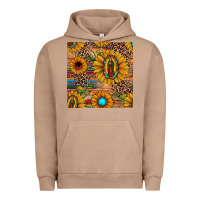 Pigment Burro our lady of guadalupe sunflower  seamless pattern Urban Hoodie - JahusDesignShop