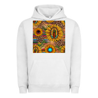 Pigment Lunar Rock our lady of guadalupe sunflower  seamless pattern Urban Hoodie - JahusDesignShop