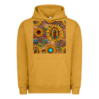 Pigment Peanut Butter our lady of guadalupe sunflower  seamless pattern Urban Hoodie - JahusDesignShop