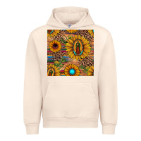 Sandshell our lady of guadalupe sunflower  seamless pattern Urban Hoodie - JahusDesignShop