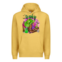 Antique Gold spooky cowgirl  halloween Premium Hoodie - AdoDesignShop