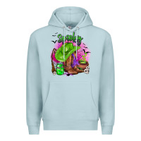 Blue Mist spooky cowgirl  halloween Premium Hoodie - AdoDesignShop
