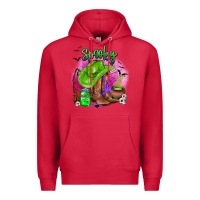 Cardinal spooky cowgirl  halloween Premium Hoodie - AdoDesignShop