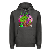 Charcoal Heather spooky cowgirl  halloween Premium Hoodie - AdoDesignShop