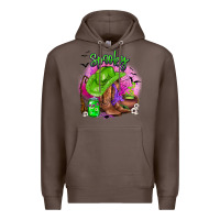 Coffee spooky cowgirl  halloween Premium Hoodie - AdoDesignShop