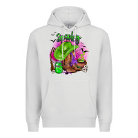Dove Grey spooky cowgirl  halloween Premium Hoodie - AdoDesignShop