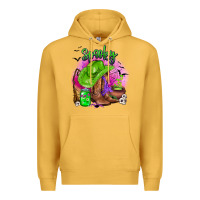 Mustard spooky cowgirl  halloween Premium Hoodie - AdoDesignShop
