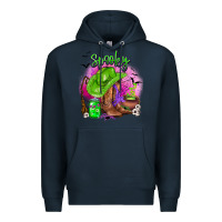 Navy spooky cowgirl  halloween Premium Hoodie - AdoDesignShop