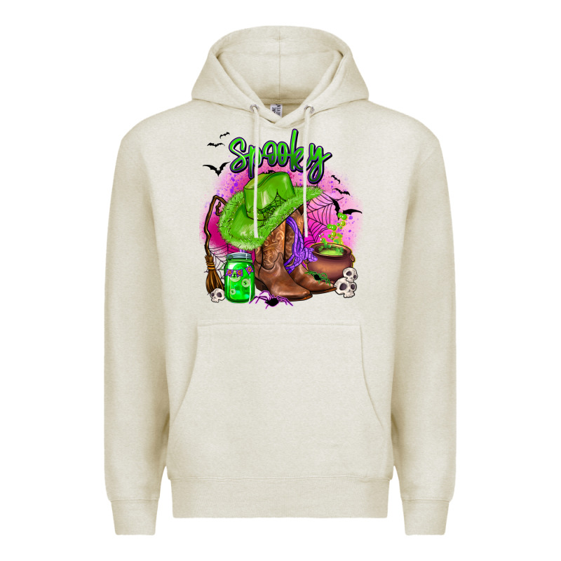 Spooky Cowgirl  Halloween Premium Hoodie by AdoDesignShop | Teevron
