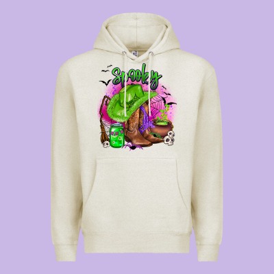 Spooky Cowgirl  Halloween Premium Hoodie Designed By Adodesignshop