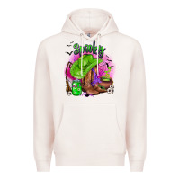 Pale Pink spooky cowgirl  halloween Premium Hoodie - AdoDesignShop
