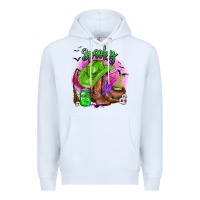White spooky cowgirl  halloween Premium Hoodie - AdoDesignShop