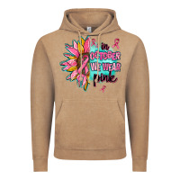 Vintage Coffee sunflower in october we wear pink Vintage Hoodie - AdoDesignShop