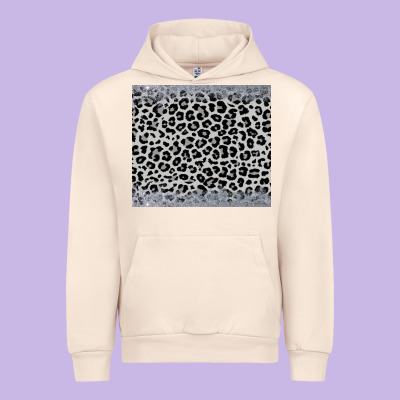 Grey Leopard Urban Hoodie Designed By Jahusdesignshop