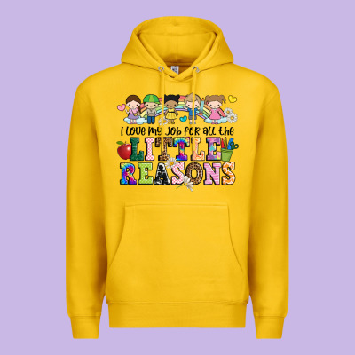 I Love My Job For All The Little Reasons Premium Hoodie Designed By Jahusdesignshop