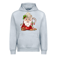 Heather Grey santa coffee Urban Hoodie - JahusDesignShop