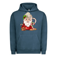 Pigment Midnight Navy santa coffee Urban Hoodie - JahusDesignShop