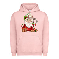 Pigment Salmon santa coffee Urban Hoodie - JahusDesignShop