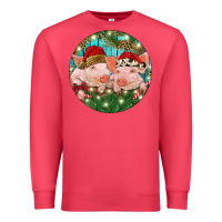 Cardinal Christmas Pigs Premium Sweatshirt - RanaPortraitStore