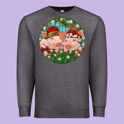 Premium Sweatshirt Christmas Pigs