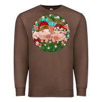 Chestnut Christmas Pigs Premium Sweatshirt - RanaPortraitStore