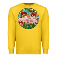Lemon Christmas Pigs Premium Sweatshirt - RanaPortraitStore