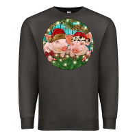 Smoke Christmas Pigs Premium Sweatshirt - RanaPortraitStore