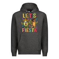 Charcoal Heather let's fiesta taco Premium Hoodie - JahusDesignShop