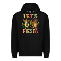 Black let's fiesta taco Premium Hoodie - JahusDesignShop