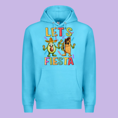 Let's Fiesta Taco Premium Hoodie Designed By Jahusdesignshop