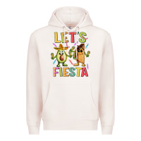 Pale Pink let's fiesta taco Premium Hoodie - JahusDesignShop