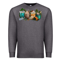 Charcoal Heather camping coffee cups Premium Sweatshirt - texasbilliewilder