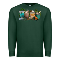 Sports Green camping coffee cups Premium Sweatshirt - texasbilliewilder