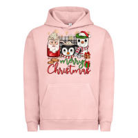Pigment Salmon merry Christmas coffee Urban Hoodie - JahusDesignShop