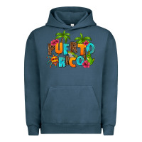 Pigment Midnight Navy puerto rico Urban Hoodie - AdoDesignShop