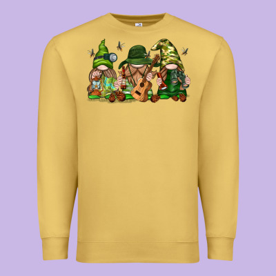 Premium Sweatshirt camping gnomies