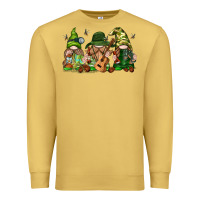 Antique Gold camping gnomies Premium Sweatshirt - texasbilliewilder