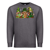 Charcoal Heather camping gnomies Premium Sweatshirt - texasbilliewilder