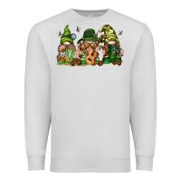 Dove Grey camping gnomies Premium Sweatshirt - texasbilliewilder