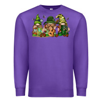 Purple camping gnomies Premium Sweatshirt - texasbilliewilder