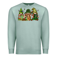 Seafoam camping gnomies Premium Sweatshirt - texasbilliewilder