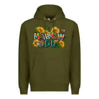 Army Green mawmaw life Premium Hoodie - AdoDesignShop